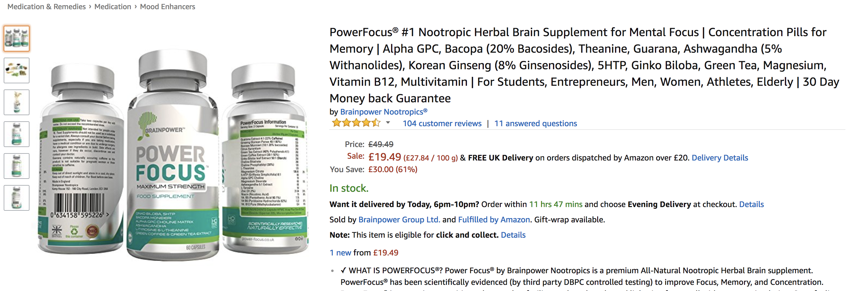 nootropics bitcoin